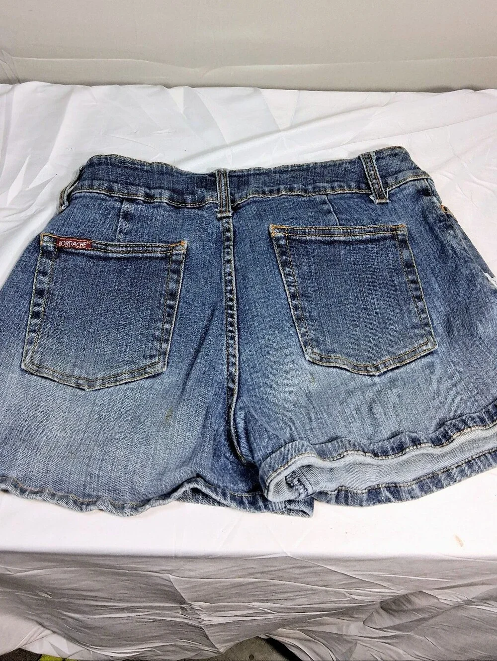 Girl's 11-12 Jordache Classic Medium Blue Denim Button And Zip Closure Jeans